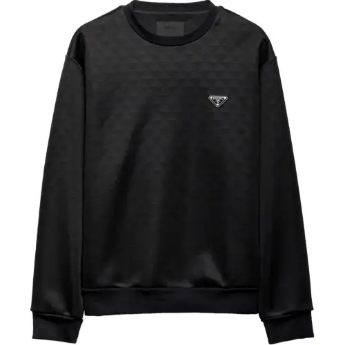 PRADA SS24 Sweatshirt Men's Black