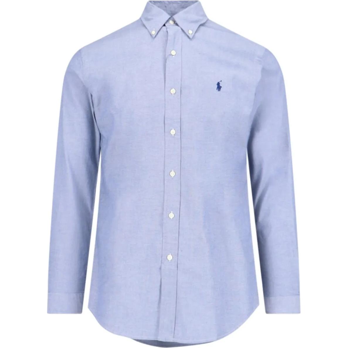 Мужская рубашка Ralph Lauren (темно-синяя)