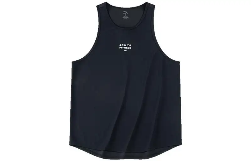 ANTA Variety Training Collection Tank Tops Men's Black Crew Neck Thin Racerback