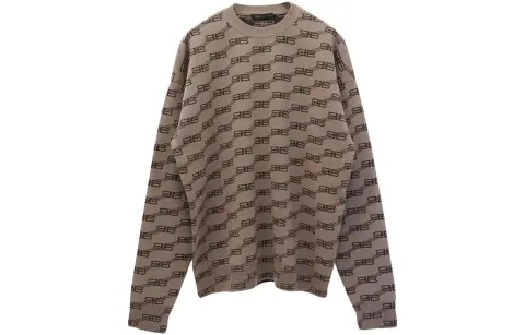 Balenciaga SS23 Sweater Loose Fit Men's Brown