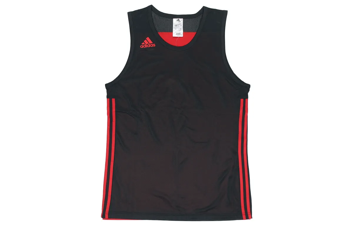 Adidas Tank Tops Men's Black Red Crew Neck Moderate Other
