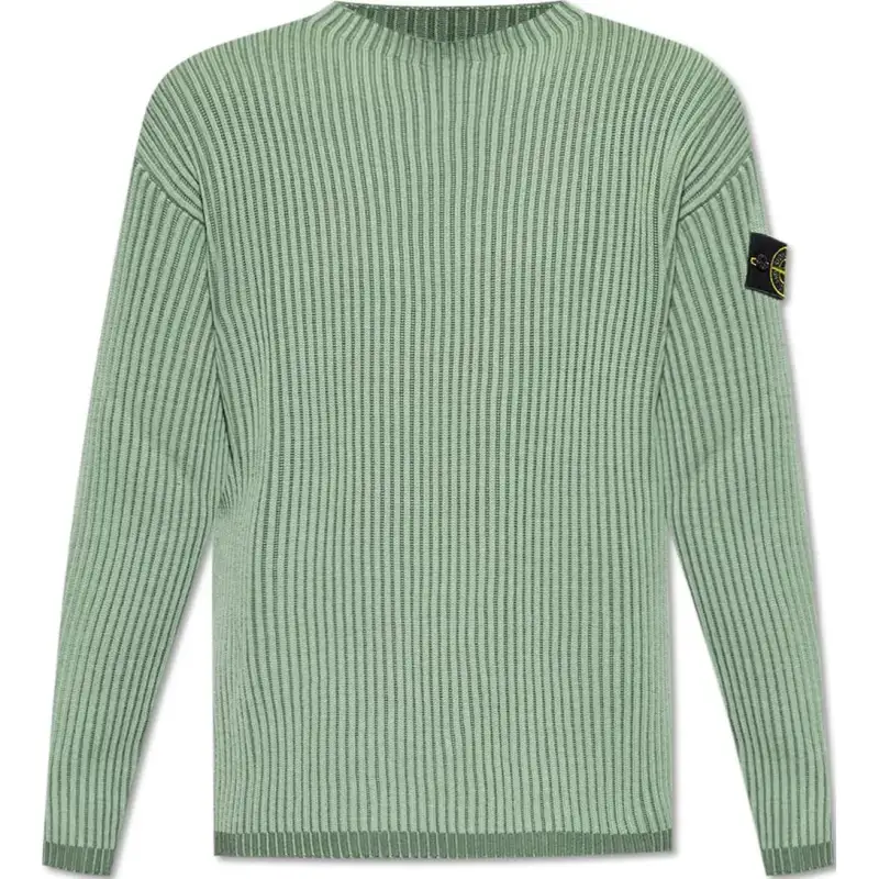STONE ISLAND Ribbed Virgin-wool Jumper