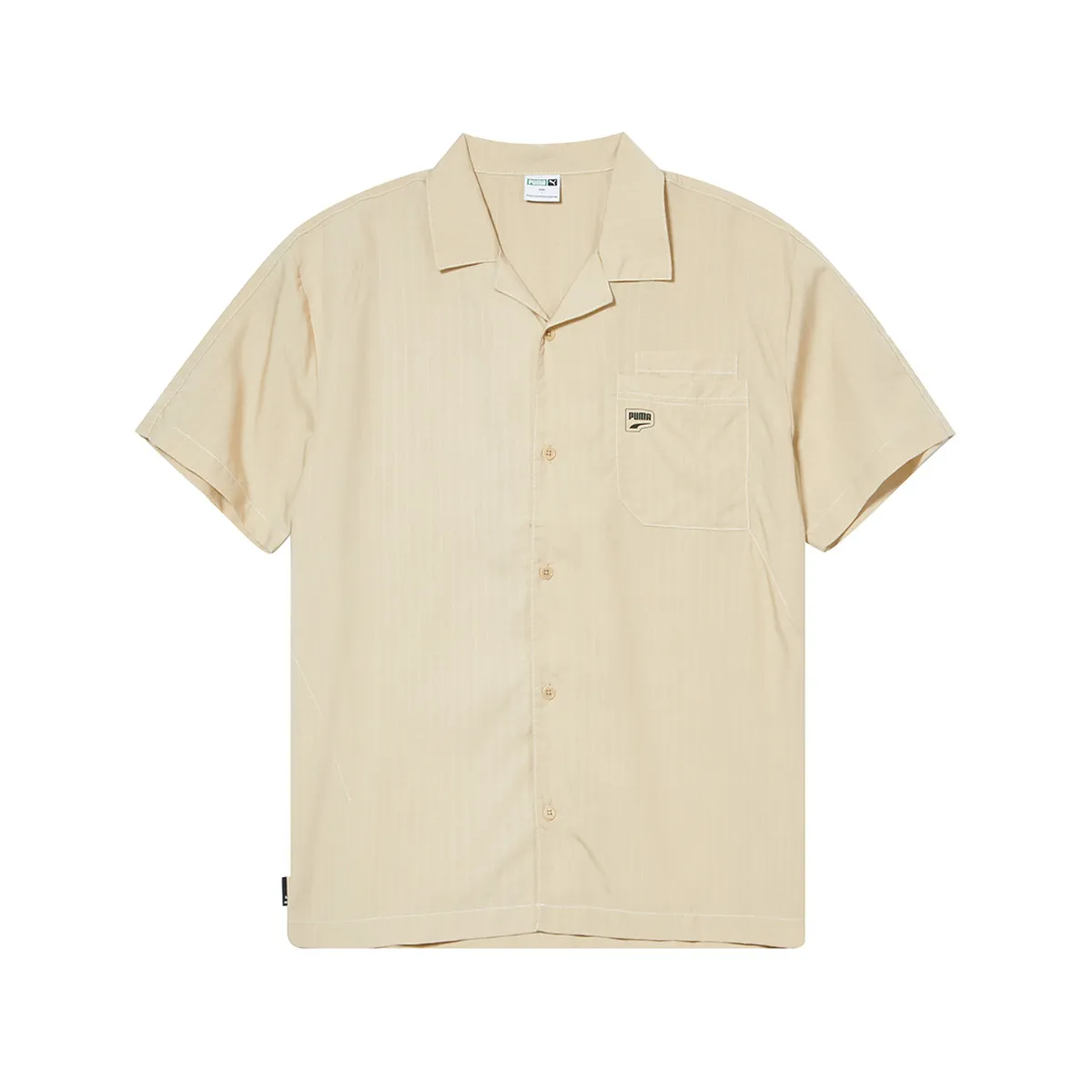 PUMA Shirts Unisex Yellow Lapel Moderate