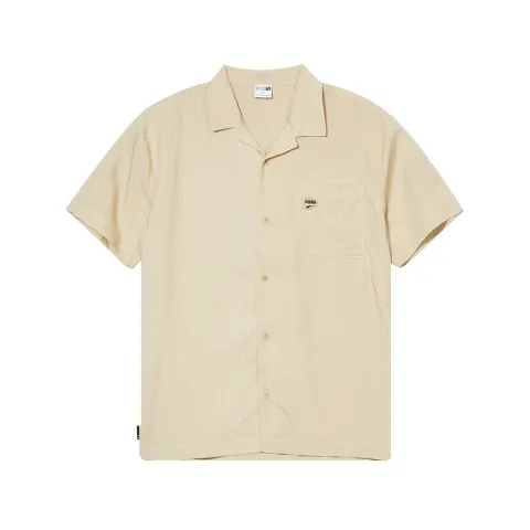 PUMA Shirts Unisex Yellow Lapel Moderate