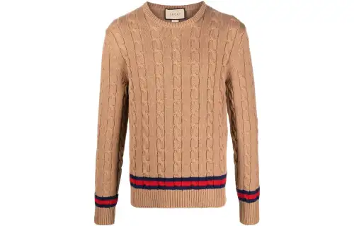 【Previous Season】long-sleeve cable-knit jumper
