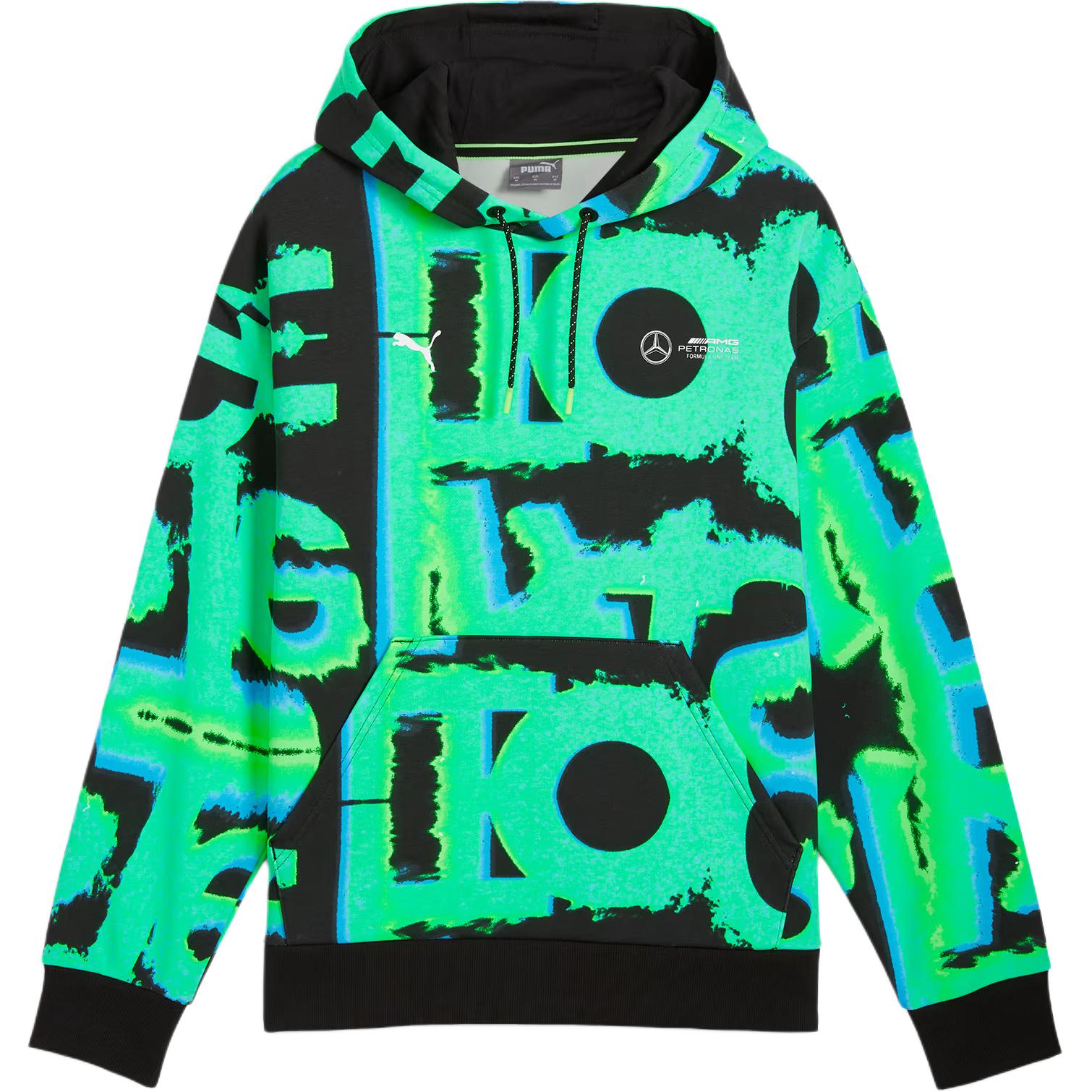 PUMA AOPMercedes AMG Petronas F1 FW24 MAPF1 Sweatshirt Men's Black Green