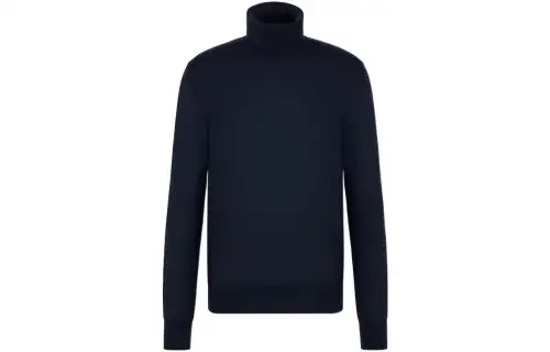 DIOR FW22 Cashmere Sweater Men's Navy Blue