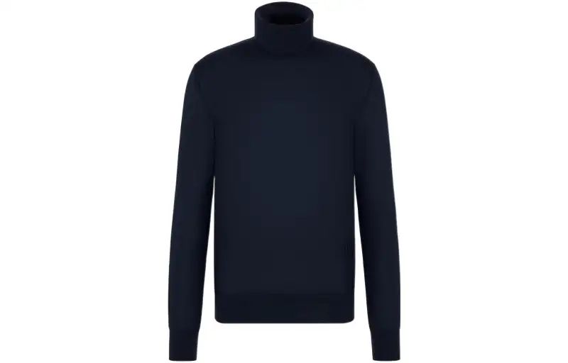 DIOR FW22 Cashmere Sweater Men's Navy Blue