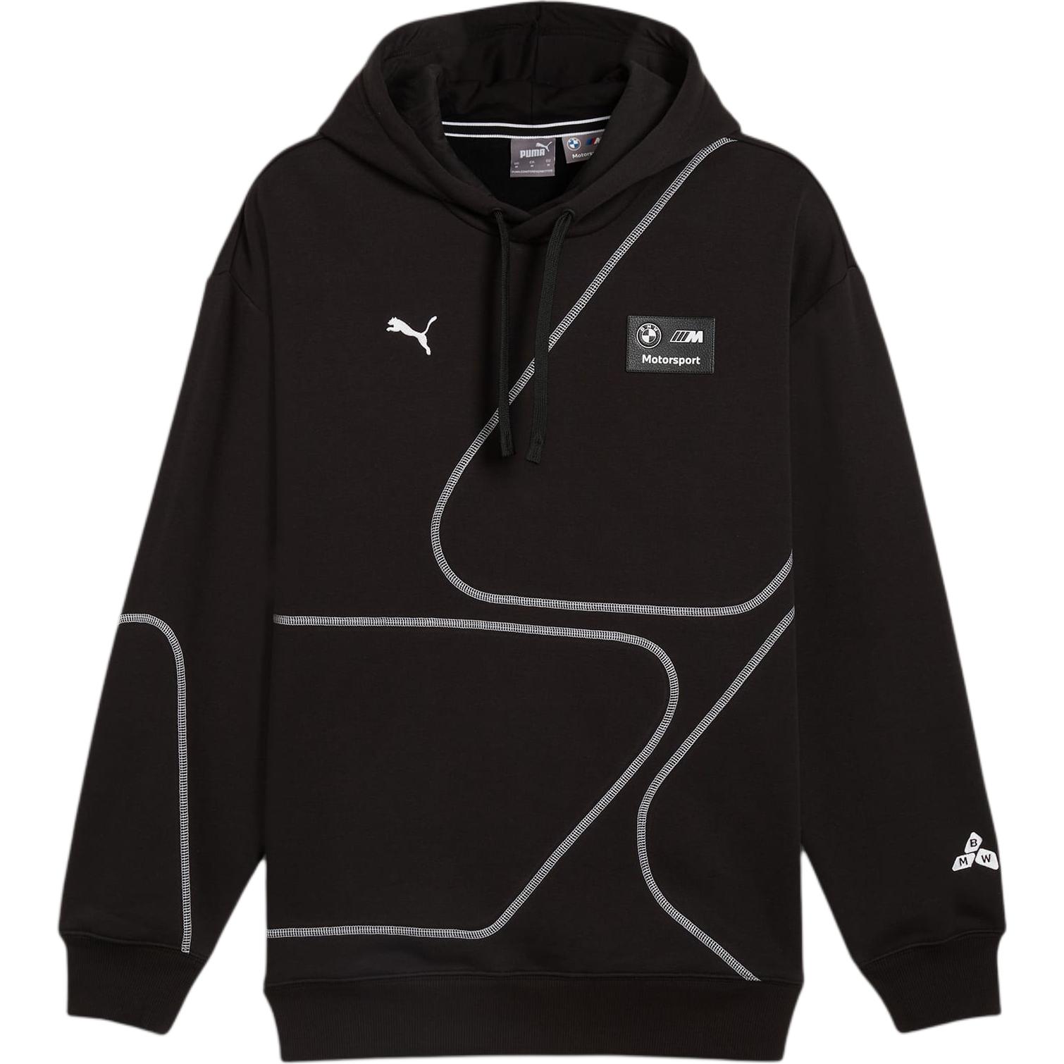 PUMA BMW M Motorsport SS24 Statement Hoodie Sweatshirt Men's Black
