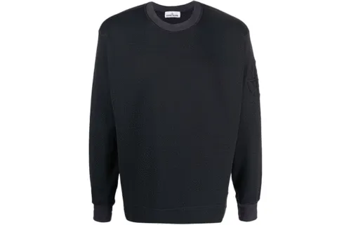 STONE ISLAND Sweaters Men's Marine Blue Crew Neck Moderate Straight Fit