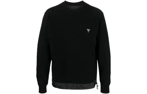 【Previous Season】embroidered-logo jumper