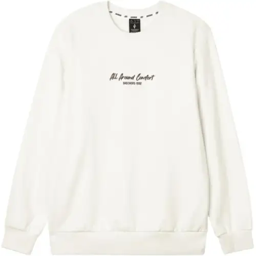 Skechers Sports League Collection Sweatshirt Unisex Marshmallow White