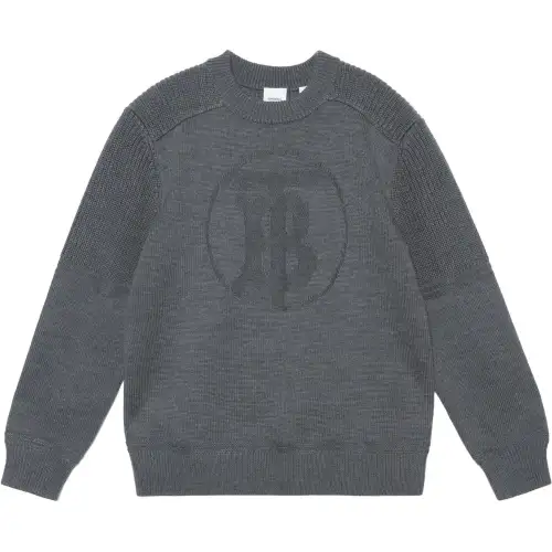 Burberry Sweaters Men's Gray Crew Neck Moderate Other