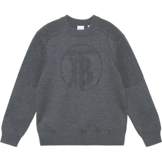 Burberry Sweaters Men's Gray Crew Neck Moderate Other