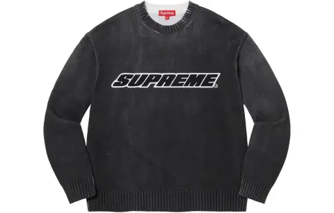 Supreme Printed Washed Sweater