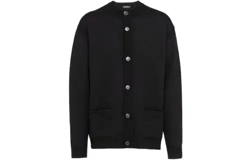 PRADA Crew-neck Cashmere Cardigan