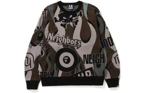 Bape X Neighborhood Relaxed Fit Knit Sweater