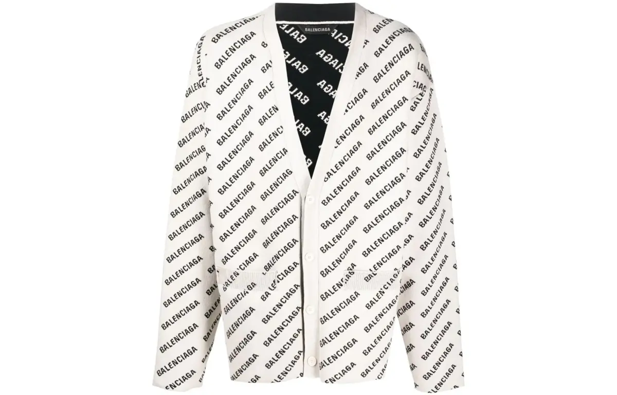 Balenciaga Sweater Loose Fit Men's White