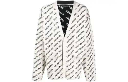 Balenciaga Sweater Loose Fit Men's White