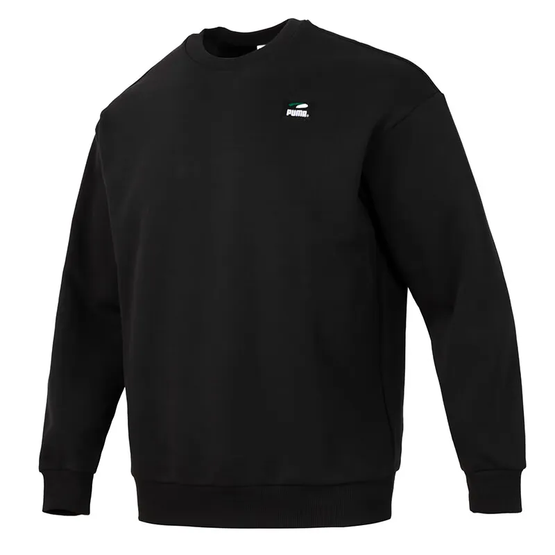 PUMA Sweatshirts Men's Black Crew Neck Moderate Other