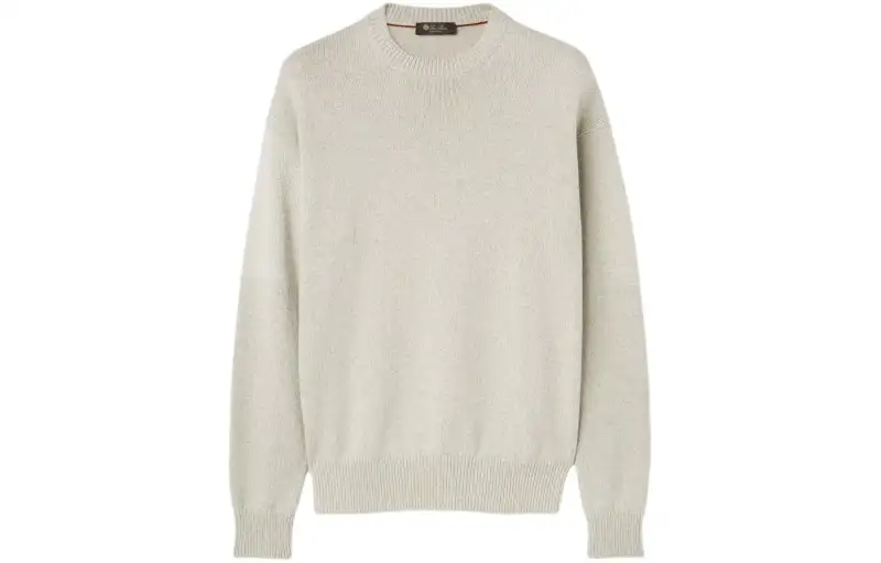 Loro Piana Washiba Crewneck Sweater Men's Light Gray