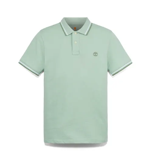 Timberland Polo Shirt Men's Embossed Green