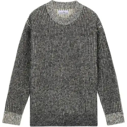 STONE ISLAND MARINA Sweaters Men's Ink Blue Crew Neck Moderate Other