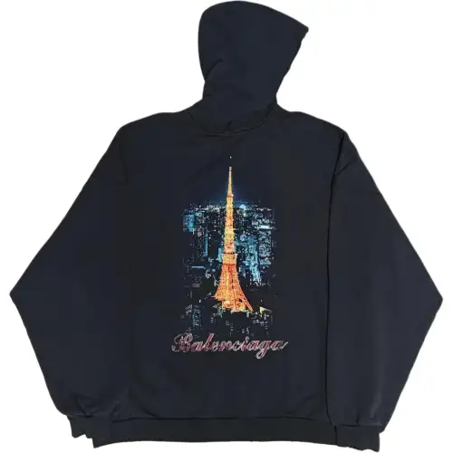 Balenciaga FW24 Sweatshirt Regular Fit Unisex Black