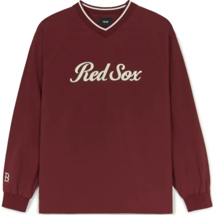 MLB Boston Red Sox Sweatshirt Unisex Dark Red