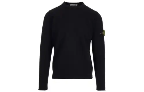 STONE ISLAND Logo Patch Crewneck Sweatshirt