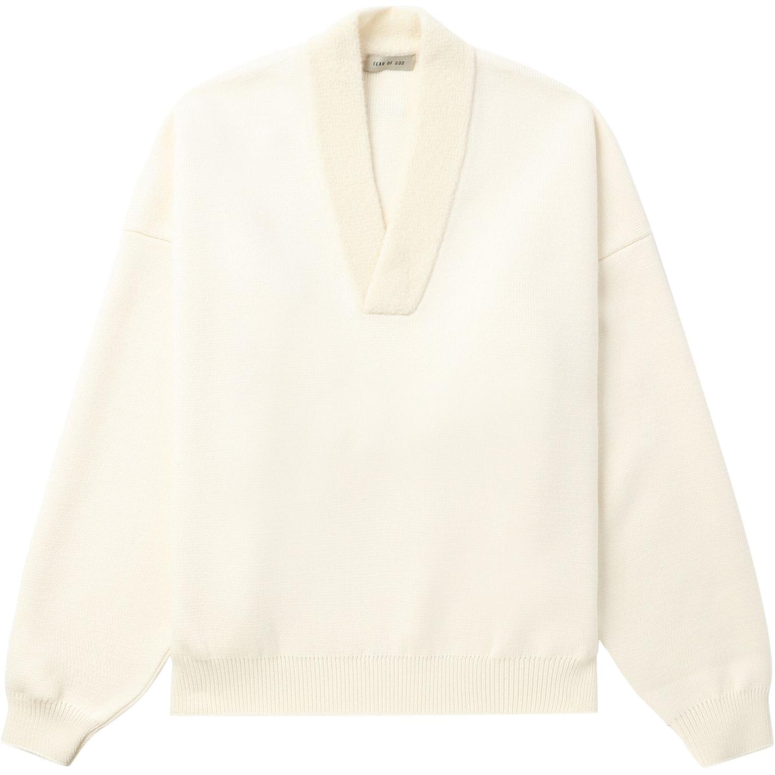 Мужской свитер Fear V-Neck Pullover (белый)