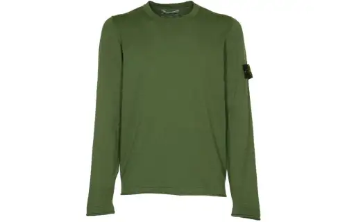 STONE ISLAND Logo Patch Crewneck Jumper