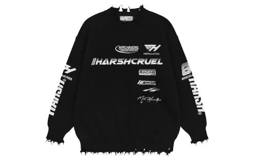 HARSH AND CRUEL Sweaters Unisex Crew Neck Thickened