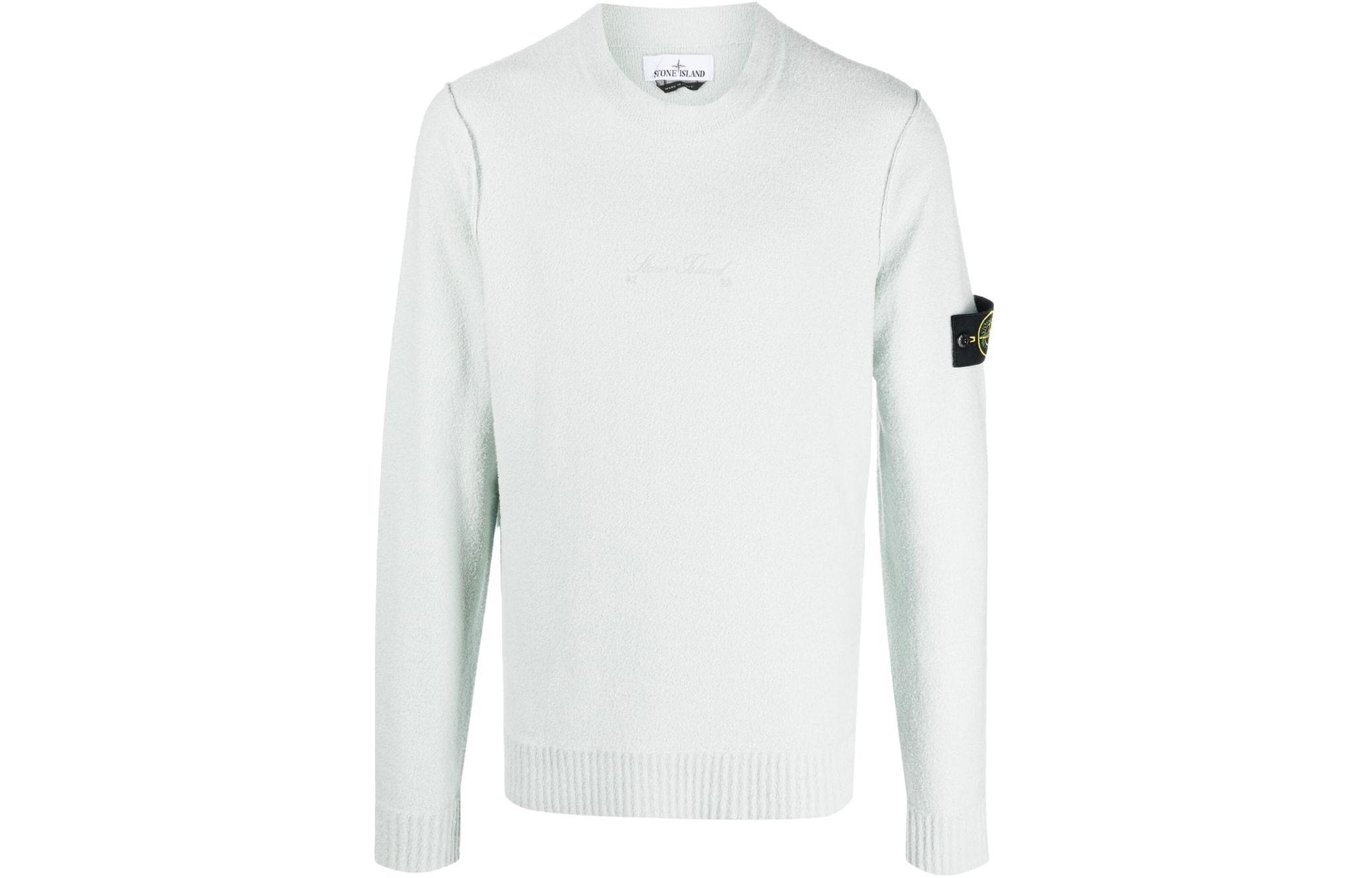 Мужской свитер STONE ISLAND Knit Sweater (голубой)
