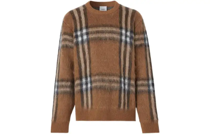 【Previous Season】Vintage-Check knitted jumper