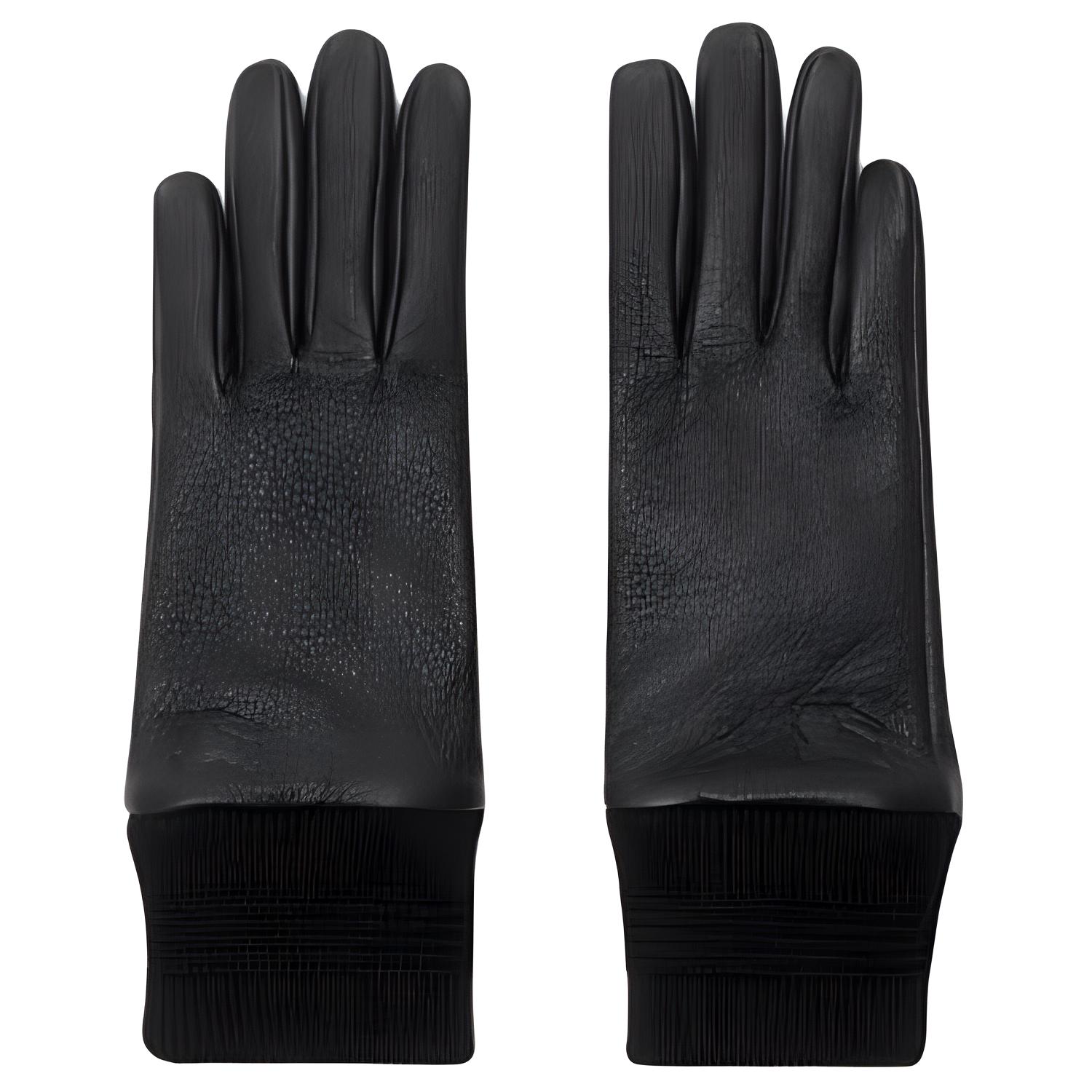 Женские перчатки Burberry Suede Gloves (черные)