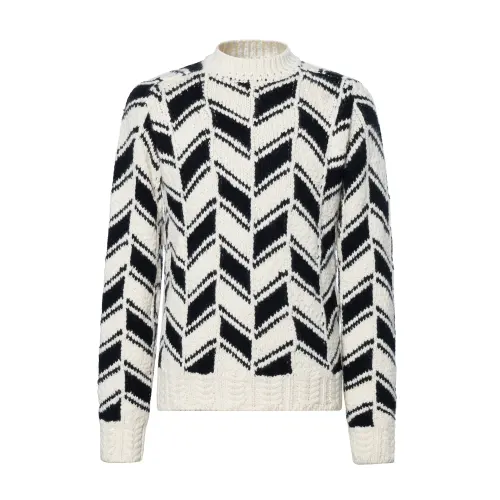 SAINT LAURENT Chevron Jacquard Jumper