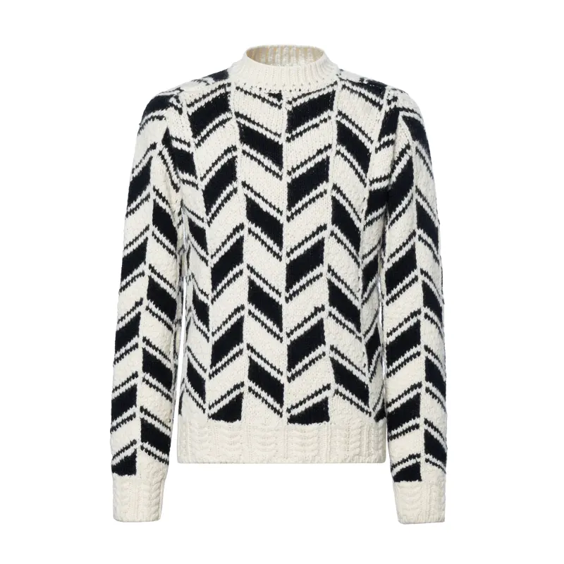 SAINT LAURENT Chevron Jacquard Jumper