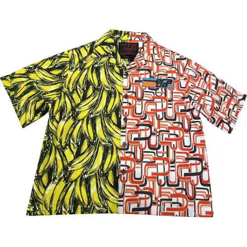 PRADA FW23 Shirt Men's Yellow Red