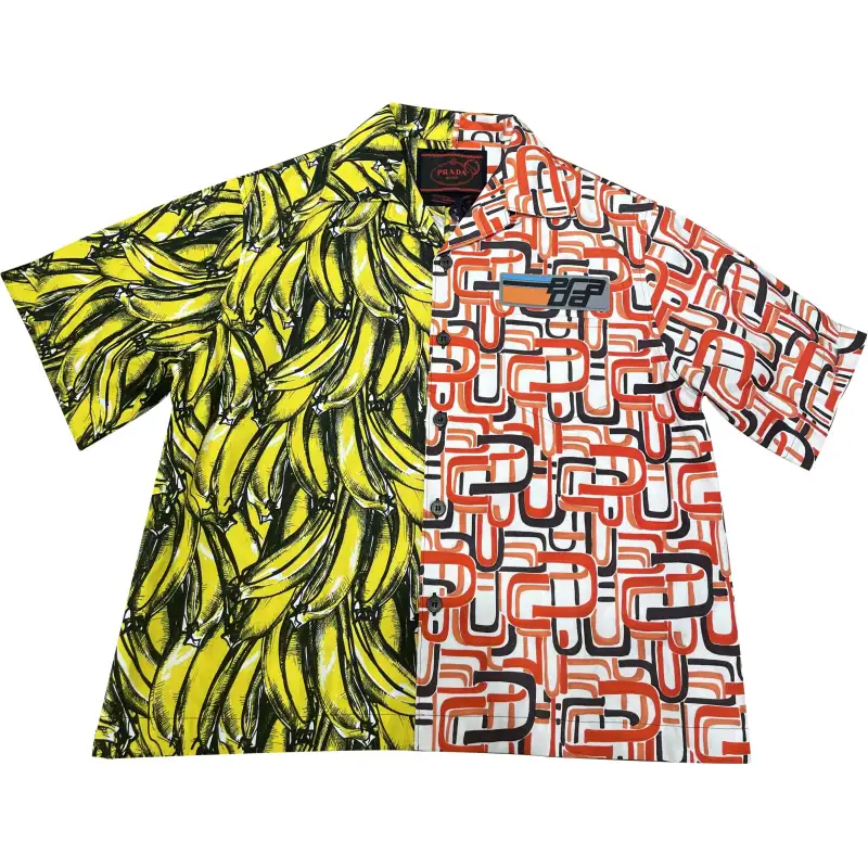 PRADA FW23 Shirt Men's Yellow Red