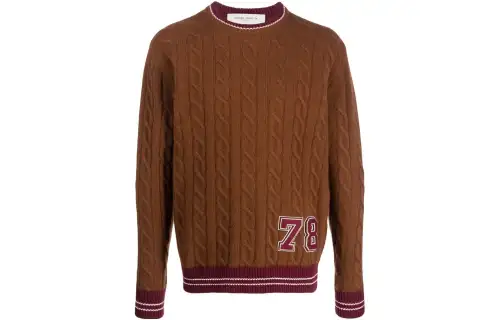 cable-knit jumper