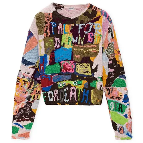 LOEWE All Over Patterned Crewneck Jumper