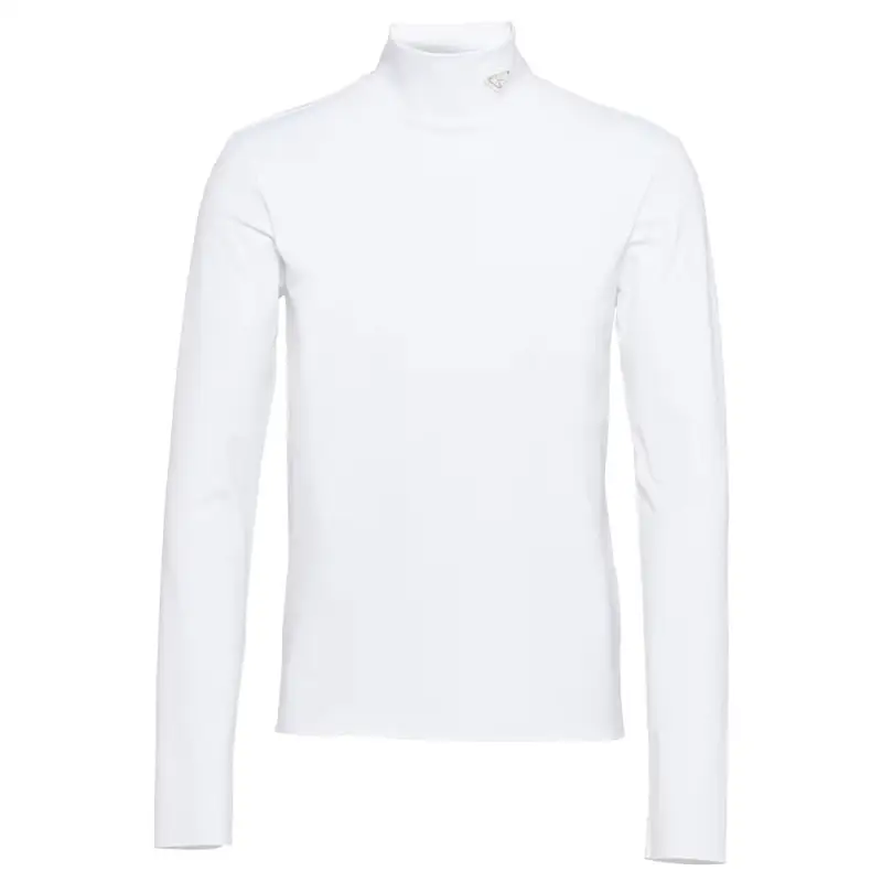 PRADA Mock-neck Jersey T-shirt