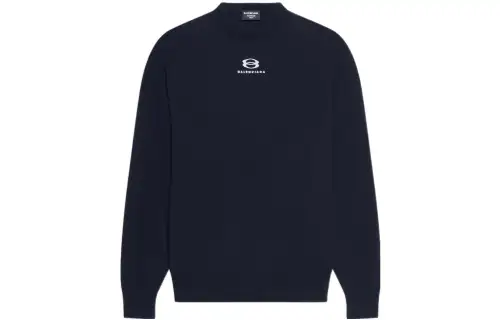 Balenciaga SS22 Cashmere Sweater Men's Dark Blue