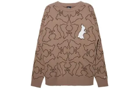 New Era Sweaters Unisex Brown Crew Neck Moderate Straight Fit