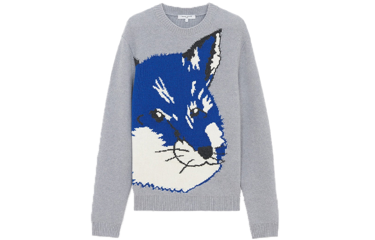 Худи Maison Kitsune (серое)