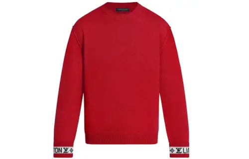 LOUIS VUITTON Lv Cuffs Cashmere Crewneck