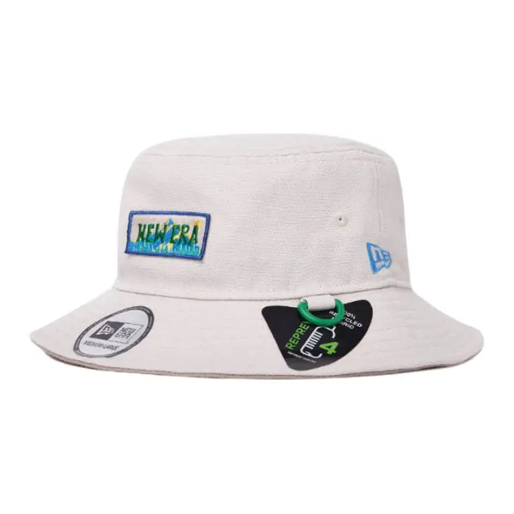 New Era Polyamide Bucket Hats Unisex Beige