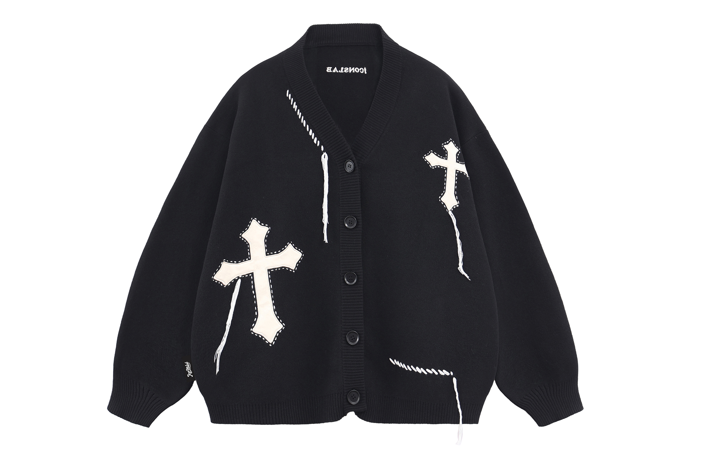 ICONS Lab Knitwear Unisex V Neck Moderate Cardigan