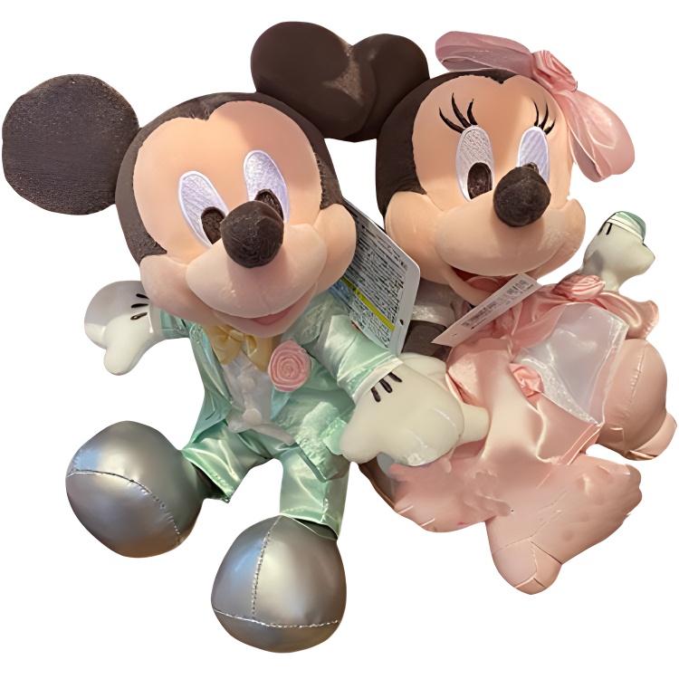 Disney Disney, wedding dress, cute suit, plush small doll